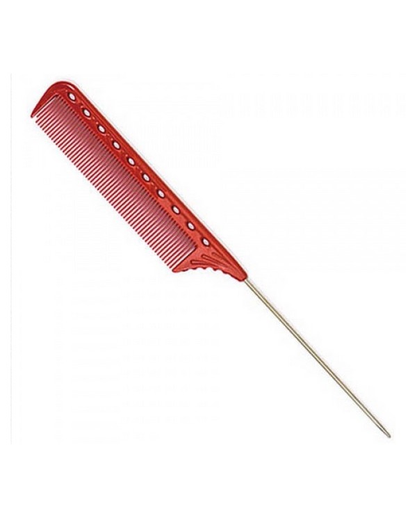PETTINE TAIL COMB ROSSO CODA C/FERRO YS PARK
