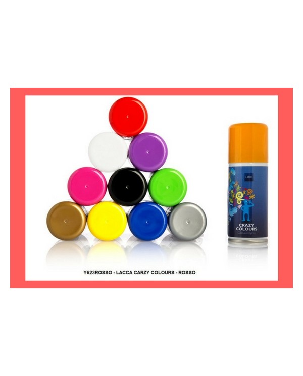 LACCA COLORATA CRAZY COLOUR ROSSO
