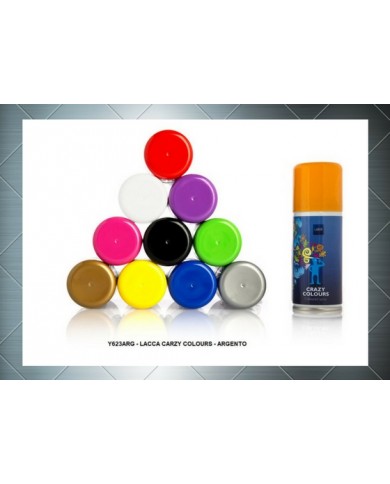 LACCA COLORATA CRAZY COLOUR ARGENTO 100ML