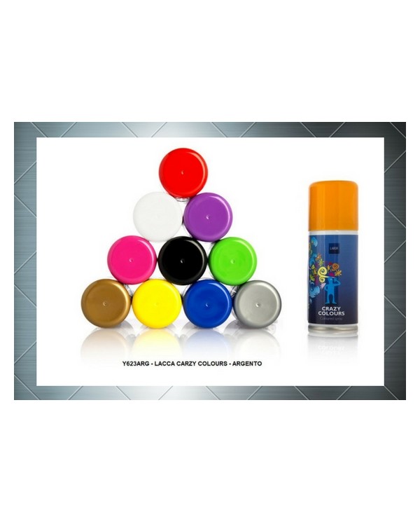 LACCA COLORATA CRAZY COLOUR ARGENTO 100ML