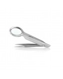 FOCUS PINZETTA CIGLIA OBLIQUA ACCIAIO INOX