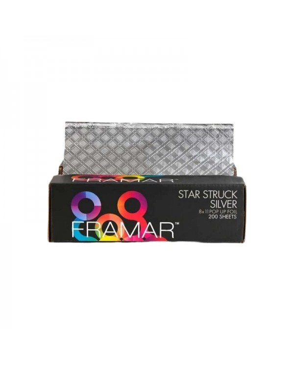 FRAMAR POP UP SHEETS 8X11 GOFFRATE SILVER 200PZ