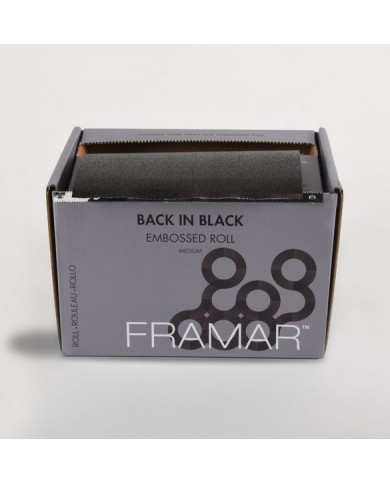 FRAMAR EMBOSSED BLACK IN BLACK ROLL 100,58 MT