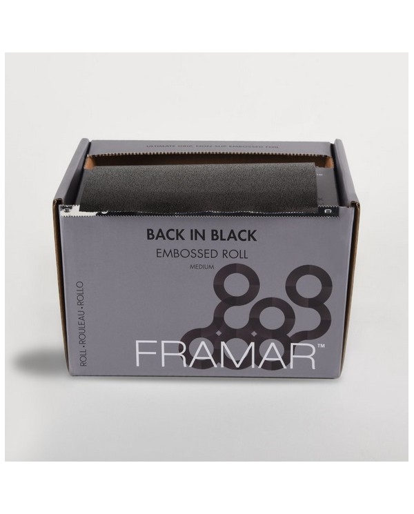 FRAMAR EMBOSSED BLACK IN BLACK ROLL 100,58 MT