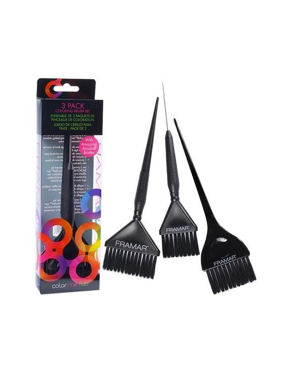 FRAMAR SET 3 PENNELLI COLORE BLACK HB-FP-BLK