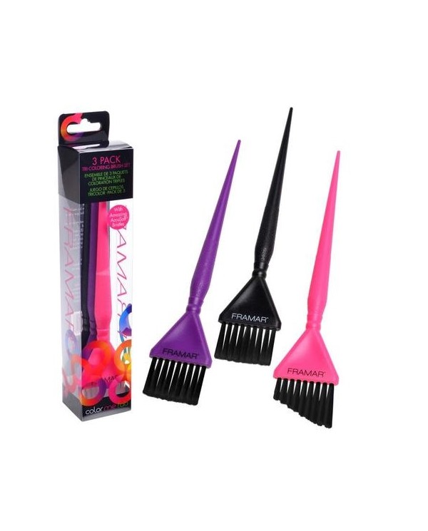 FRAMAR SET 3 PENNELLI COLORE NERO-ROSA-VIOLA HB-TTS