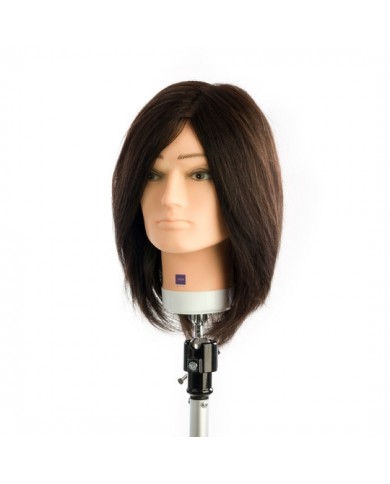 TESTA STUDIO UOMO SENZA BARBA/BAFFI 30 CM CAPELLI VERI