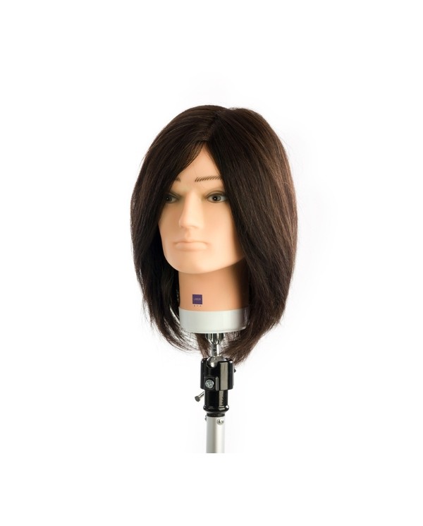 TESTA STUDIO UOMO SENZA BARBA/BAFFI 30 CM CAPELLI VERI