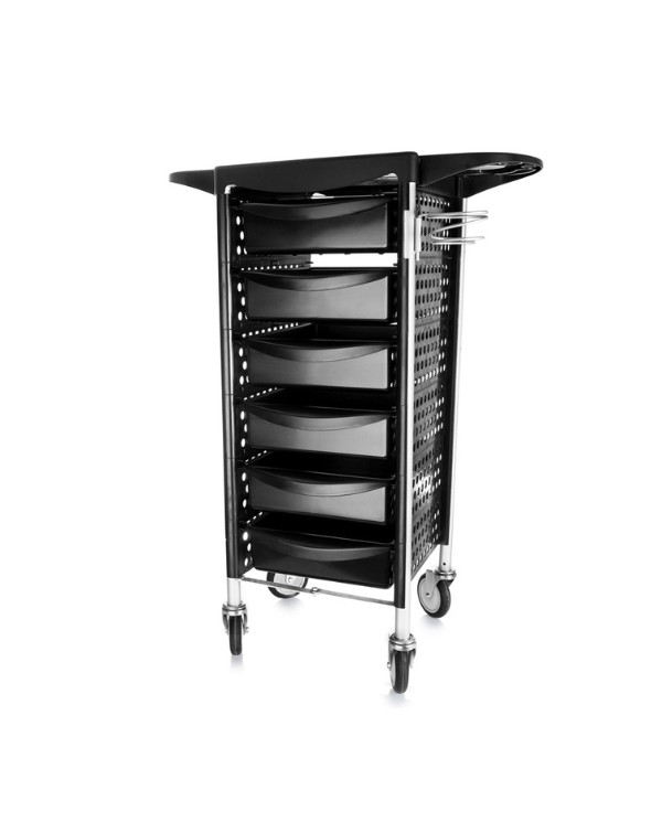 MEGA NOIR CARRELLO 6 SCOMPARTI PIEGHEVOLE