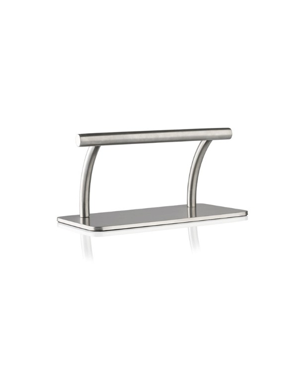 POGGIAPIEDI ACCIAIO SATINATO