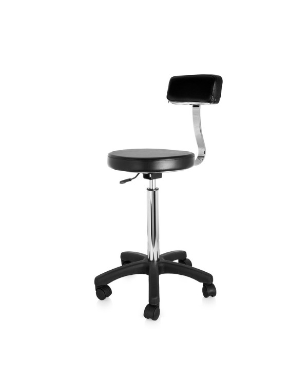 SGABELLO SCHIENALE POMPA A GAS NERO