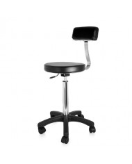 SGABELLO SCHIENALE POMPA A GAS NERO