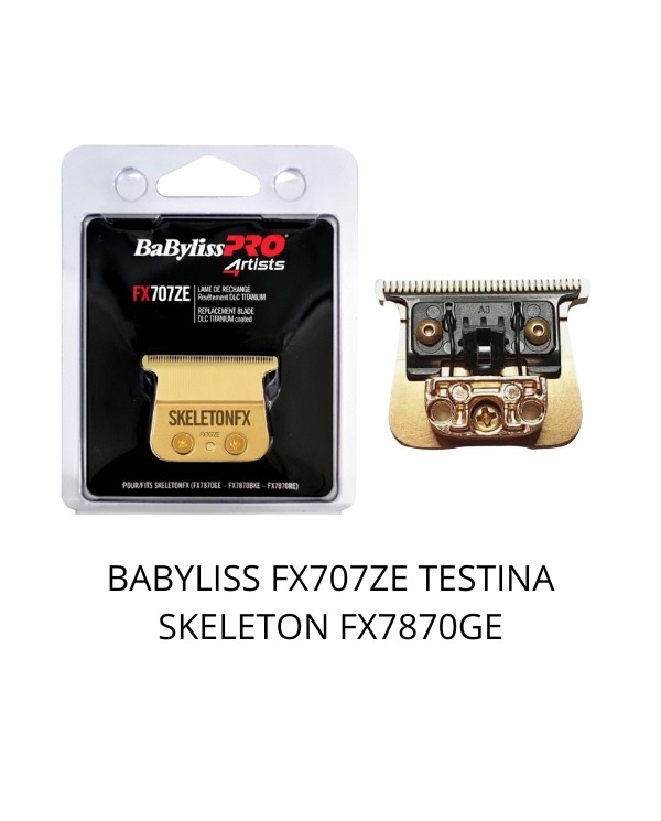 BABYLISS FX707ZE TESTINA SKELETON ORO ROSSA NERA FX7870GE
