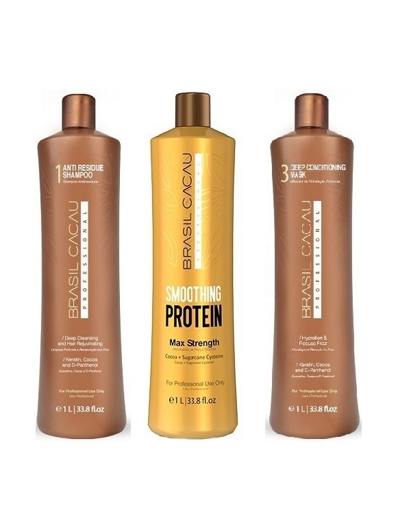 BRASIL CACAU-SMOOTHING PROTEIN KIT PZ.3 X 1000ML